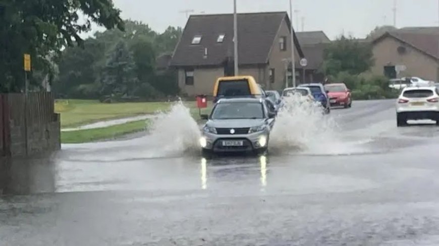 Rail travel and football affected by heavy rain